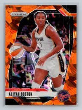 Aliyah Boston 2024 Panini Prizm WNBA Ice Orange Prizms #3 Basketball