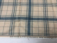Sale Daisy Kingdom Green Victoria Plaid 100 Cotton Fabric 2 Yards 15"Lx 44W
