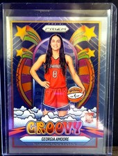 2025 Panini Prizm WNBA Groovy Georgia Amoore RC Rookie #3 Washington Mystics