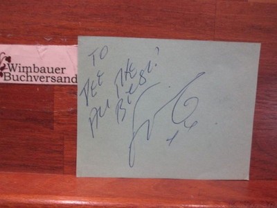 Original Autograph unidentified british actor / actress (?) // Autogramm Autogra
