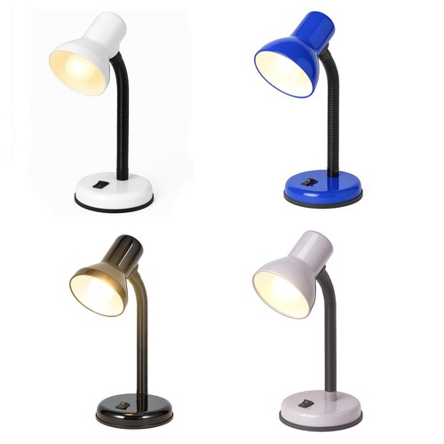Metal Desk Lamp Adjustable Head with Flexible Arm 25W