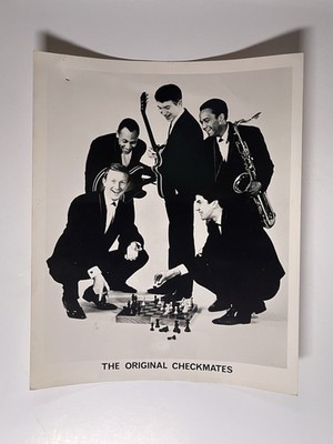 The Checkmates Photo Original Black And White Decca Press Promotion Circa 1970's