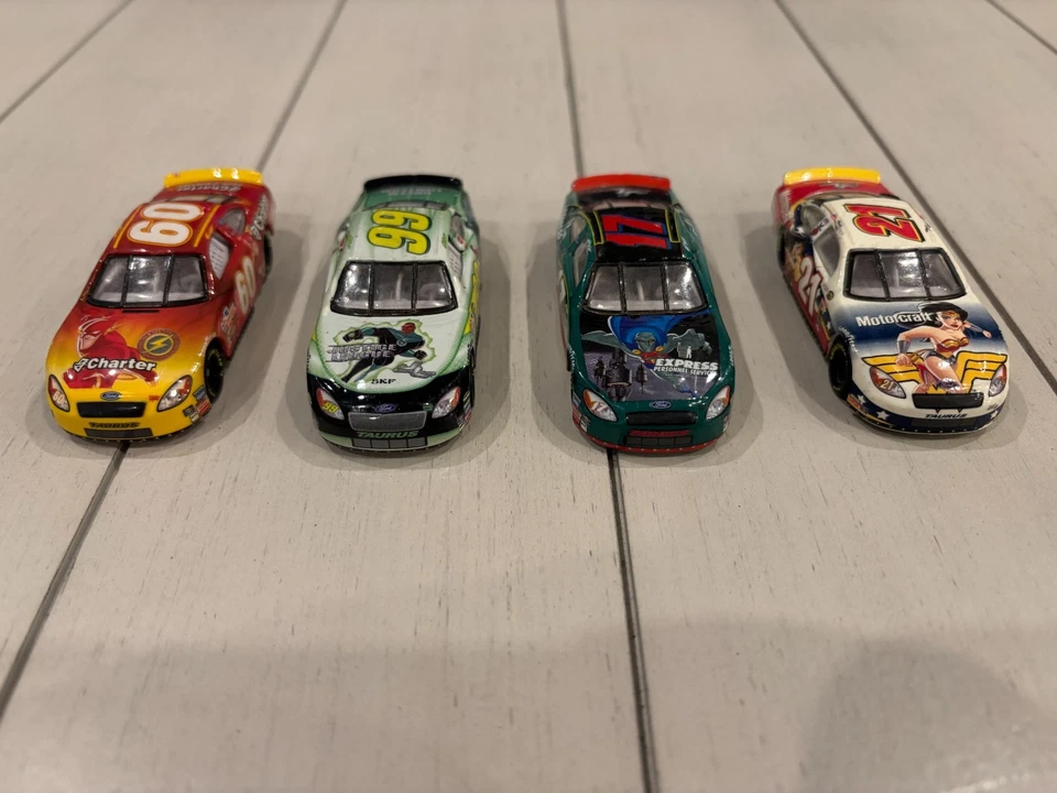 HTF LOOSE, 2004 NASCAR Justice League Lot of 6, 1/64 Diecasts, Kenseth, Biffle - Image 2 of 4