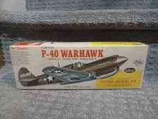 Guillow’s CURTISS P-40 WARHAWK #501 flying model kit 16-1/2” wing span  NEW RARE
