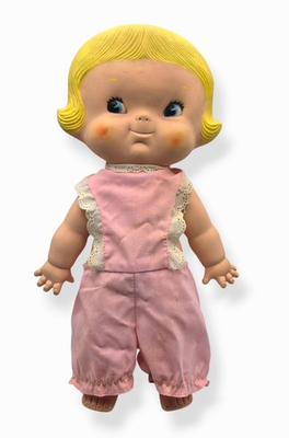 #ad #ad Vintage 1970s Campbell Soup Kid Doll Blonde Retro Kitsch Advertising Toy $21.95