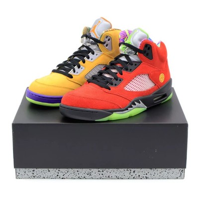 (Men's) Jordan 5 Retro What the Solar Orange Red Yellow Size US 7-12