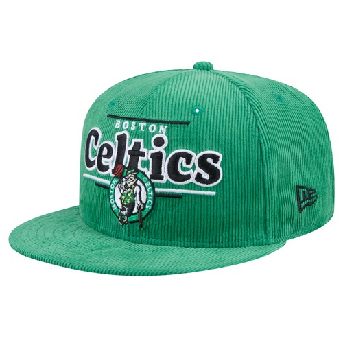 Men's New Era Kelly Green Boston Celtics Throwback Display Corduroy 9FIFTY - Bild 1 von 6