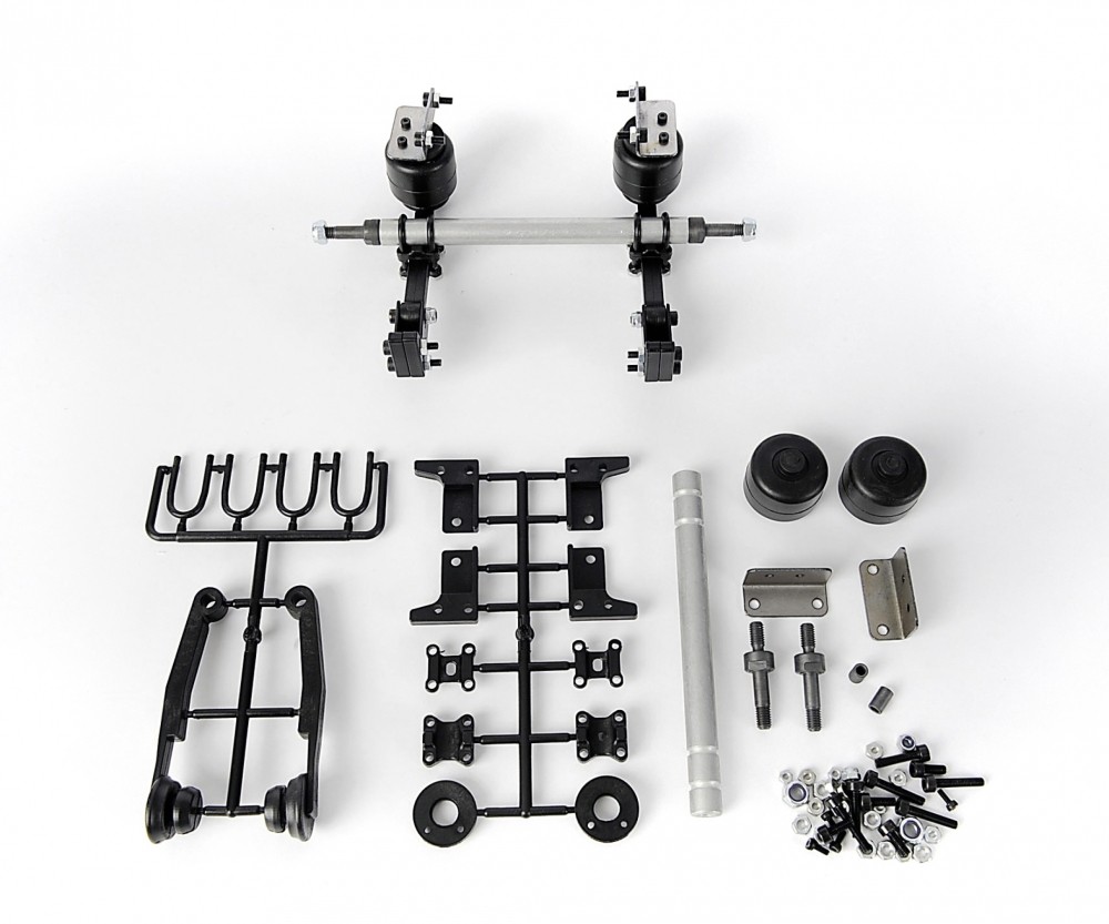 Carson 500907140 - 1:14 Low Loader Axle Goldhofer M.Lb./Saf - New