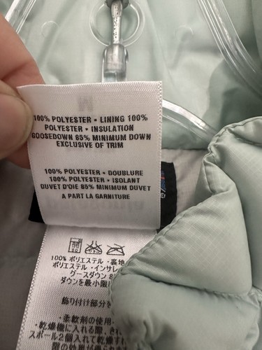 Patagonia Ultraligero Plumón Suéter Acolchado Chaqueta Mujer M Azul Claro - Imagen 12 de 16