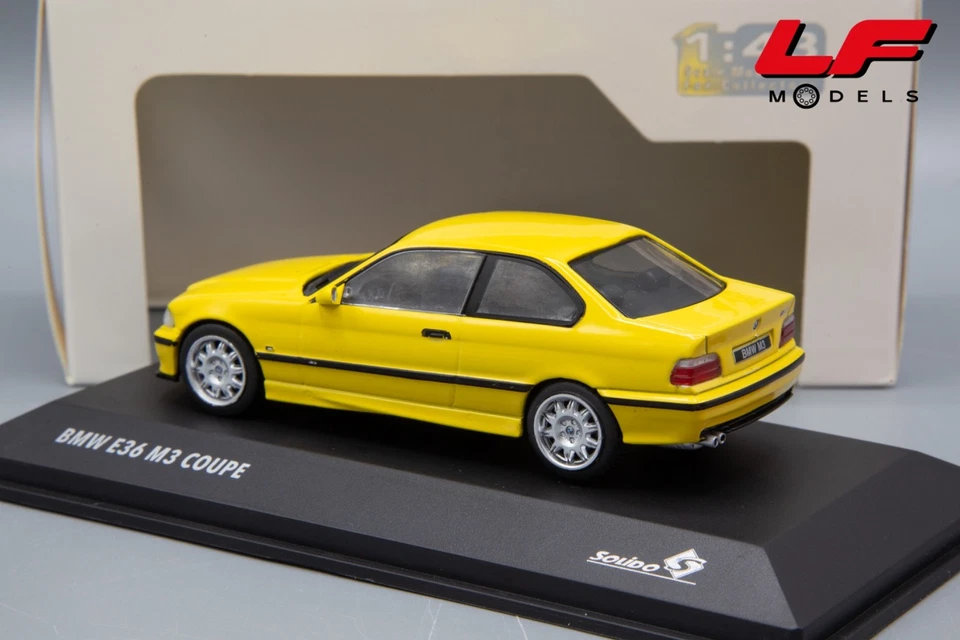 1:43 BMW M3 E36 Coupe 1996 Giallo - Solido - Immagine 2 di 3