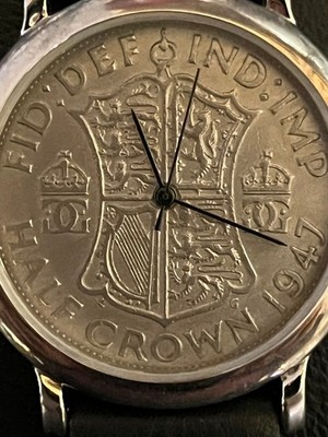 Peers Hardy Halfcrown watch new battery & strap, box, super condition