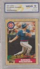 1987 Topps Future Stars Chicago Cubs #634 Rafael Palmeiro (RC) WCG GEM-MT 10