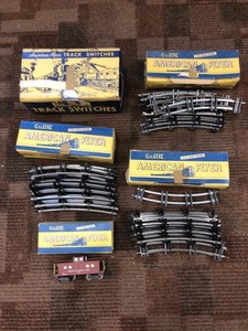 Lot Of 3 American Flyer 702 12 Pieces Of Track, 930 Train,  And 1 720A Switch