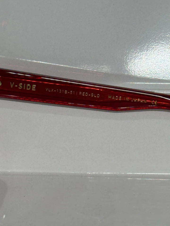 Gafas para mujer Valentino V-Side VLX-131B-51 acetato dorado rojo” Foto 4 de 4