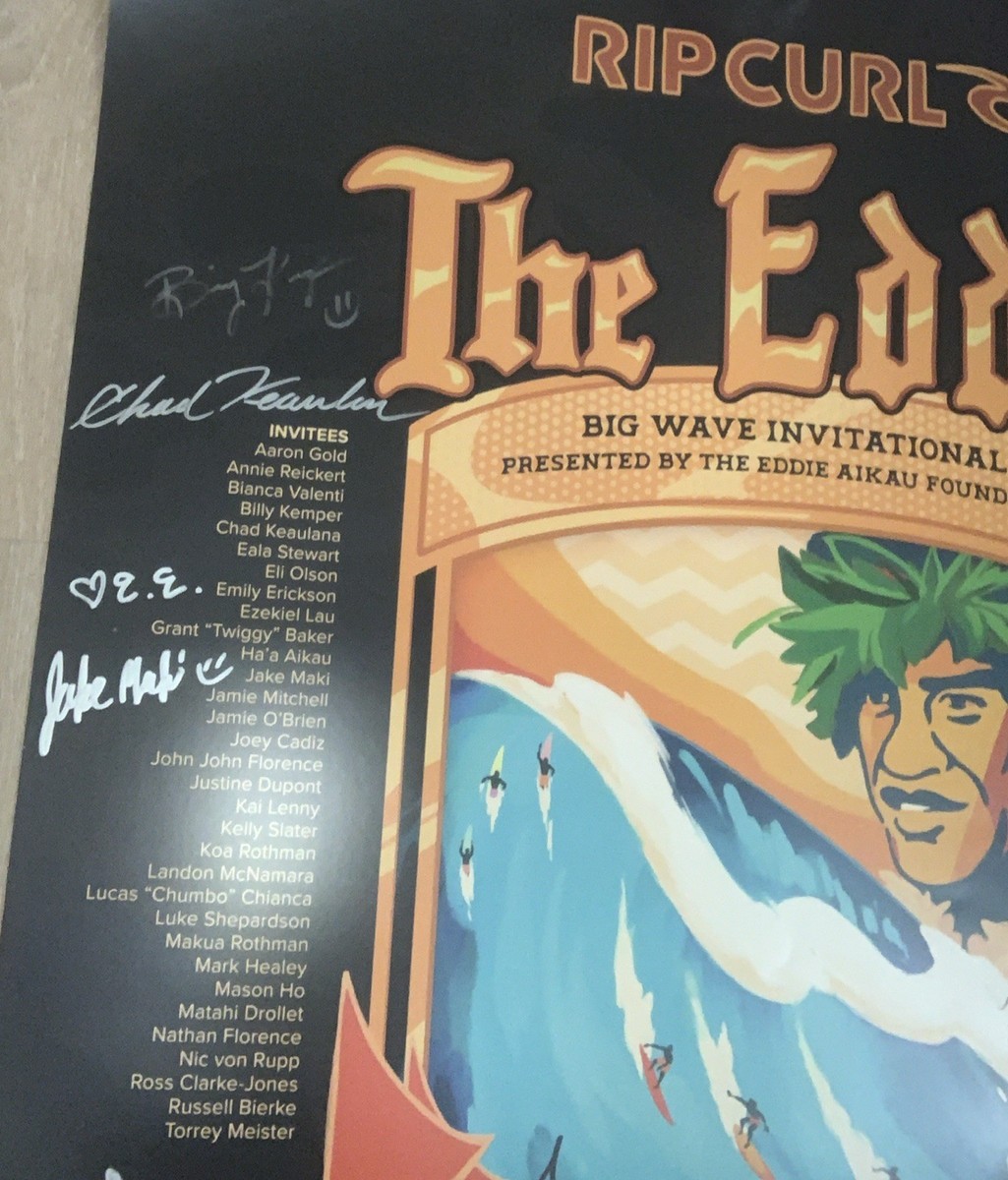 25/26 The Eddie Aikau Big Wave Invitational Surf Poster Eddie