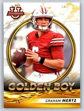 #GB-9 Graham Mertz, Wisconsin Badgers 2021-22 Bowman University Golden Boy Base