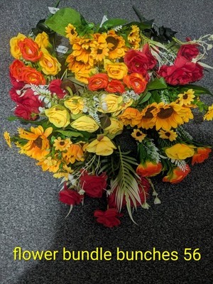Restposten X10 Bündel Kunstblumen Blumen Konvolut Bündel 56