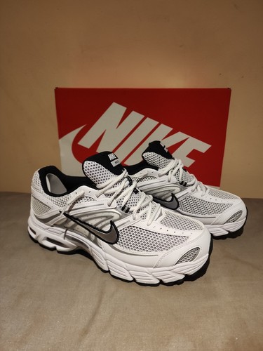 Nike Air Max Moto 2K Men's Shoes (White/Black/Wolf Grey/Metallic Silver) size 10