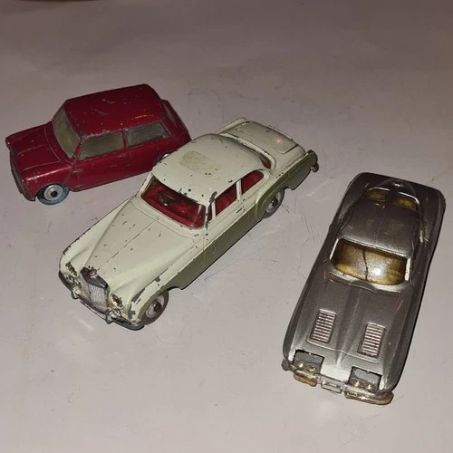 CORGI TOYS Bentley,Mini,Corvette Sting Rat 1960s Original  Vintage Diecasts