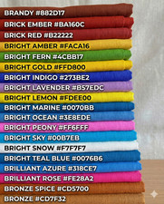 100 Pure Cotton Fabric By The Yard Natural Solid Material Sewing Craft 58" Wide