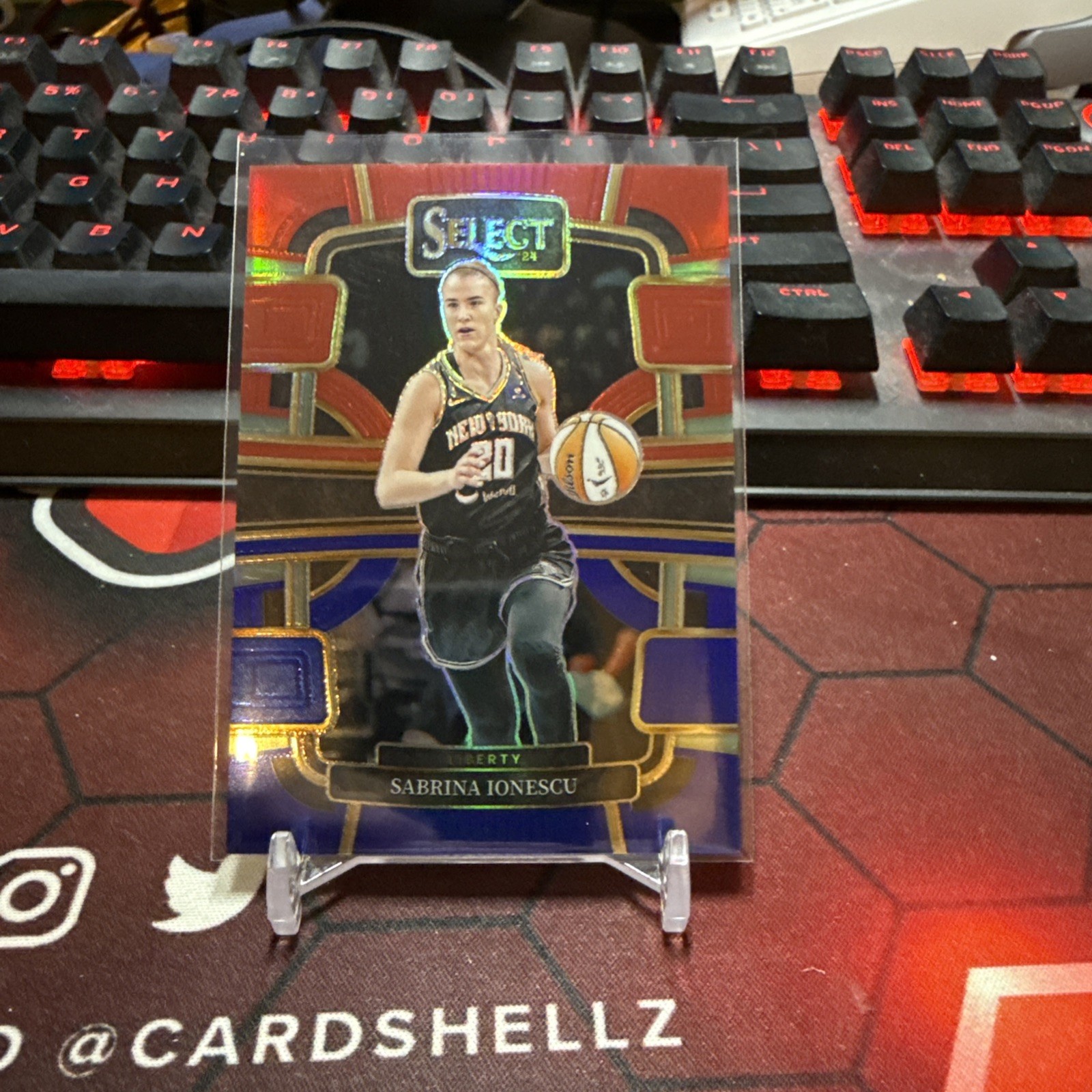 2024 Panini Select WNBA - Concourse Red & Blue Prizm #63 Sabrina Ionescu /399