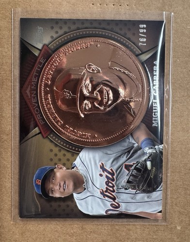 2013 Topps Proven Mettle Coins Copper Miguel Cabrera - Picture 1 of 2
