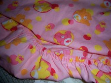 Care Bears 2006 Fitted Baby/Toddler Crib Sheet Pink  Fun Shine Love A Lot  cute