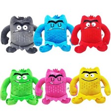 6PCS Emotion Monster Plush Toys Soft Stuffed Animals Kids Sensory Gifts