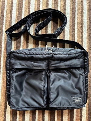 #ad PORTER Yoshida Tanker Shoulder Bag L Black Made in Japan Authentic $170.00