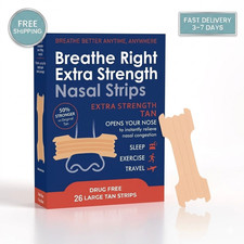 BREATHE RIGHT NASAL STRIPS EXTRA STRENGTH TAN EXP 2028