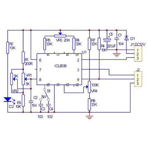 8038 Funktionsgenerator Schaltkreis Bausatz | Sinus Dreieck & Quadratwelle - Bild 17 von 17
