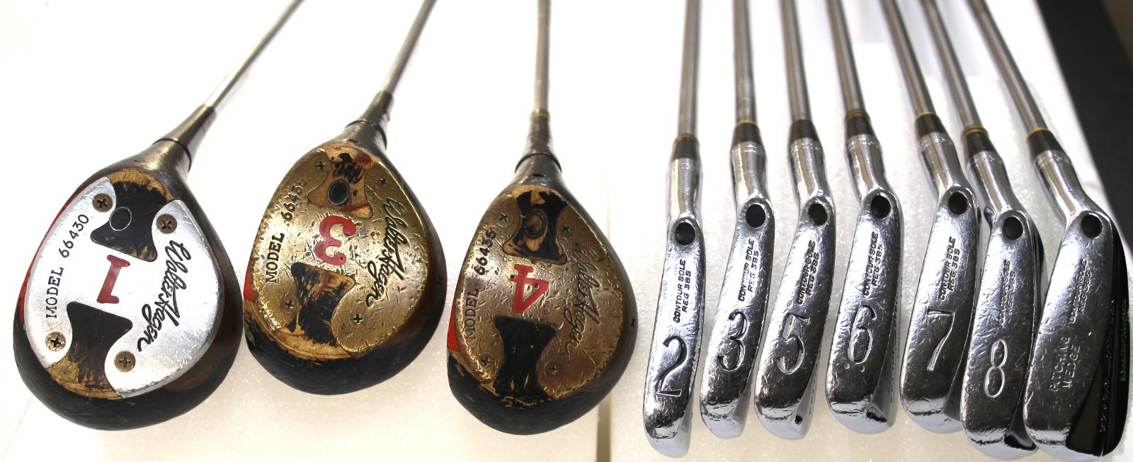 Vintage Walter Hagen, Haig Ultra  Golf Club Set RH Stainless Woods & Irons