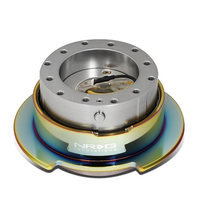 NRG Aluminum Steering Wheel Quick Release Adapter Gen 2.5 Gun Metal/Neo Chrome