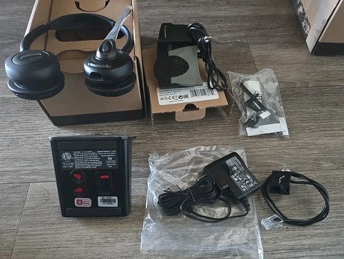 Plantronics CS520/HL10 Wireless Headset Office Phone Black Desk - Zdjęcie 7 z 10