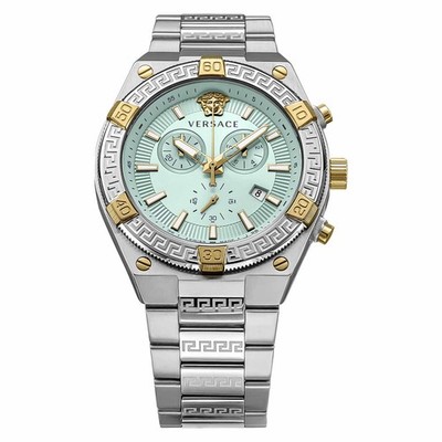 Unbenutzte VERSACE VESO01223 Blau Quarz Damenuhr in Box