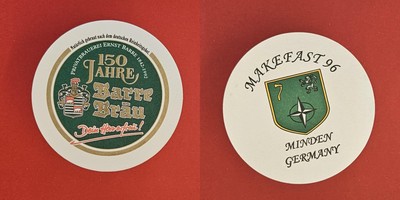 Barre Bräu Makefast 96 Minden Germany Brauerei Bierdeckel Bier