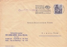 Brief, DDR, MiNr. 580A, Einzelfrankatur, Dresden - Riesa, 1961