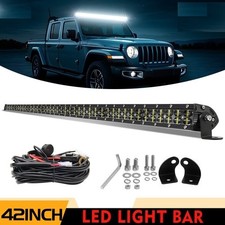 42 Led Light Bar Offroad Work Driving Offroad Lamp 12v24v Truck Suv 40 Wire