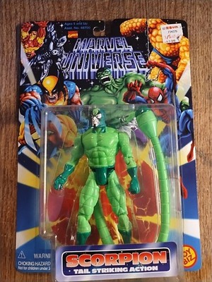 New Sealed 1996 Toy Biz Marvel Universe Spider-Man Comics Scorpion Action S1d