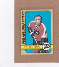 1972-73 TOPPS HOCKEY ED VAN IMPE #9 FLYERS EX/EXMT *A46800