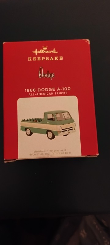 2021 Hallmark Keepsake Dodge 1966 Dodge A-100 All American Trucks Christmas Orn.