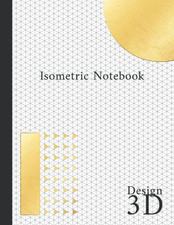 Isometric Graph Paper Notebook, 110 Pages, 8.5 X 11 Inches