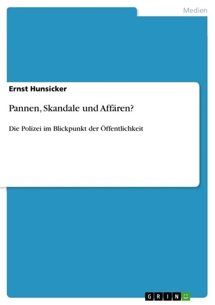 Ernst Hunsicker | Pannen, Skandale Und AffäRen? | Taschenbuch | Deutsch (2014)-image