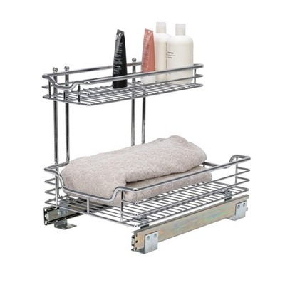 Glidez Multipurpose Chrome-Plated Steel Pull-Out/Slide-Out Storage Organizer ...