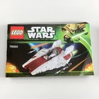 LEGO Star Wars A-Wing Starfighter (75003) Complete + Mini Figures + Instructions