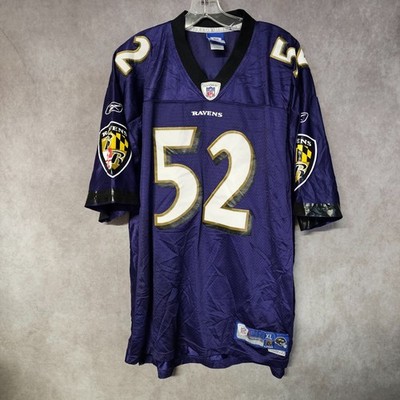 Vintage Reebok Authentic NFL Baltimore Ravens Ray Lewis 52