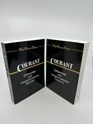 Richard Courant Differential & Integral Calculus Vol 1 & 2 1988 Wiley Set
