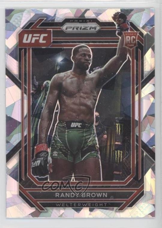 2023 Panini Prizm UFC Ice Prizm Randy Brown #106 Rookie RC 0wp8