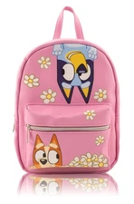 Bluey and Bingo Mini Backpack for Kids & Adults | 10" PU Leather Bluey Backpa...
