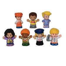 Fisher-Price Little People Mixed Lot Eddie Sit with Me Barbie Pilot Abby Boys